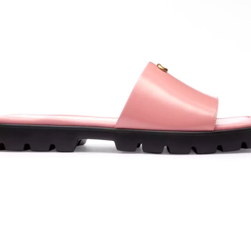 Coach Blush Pink Slide Sandals - Picture 3 of 6